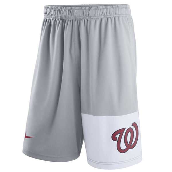 Men's Washington Nationals Nike Gray Dry Fly Shorts,We sell and wholesale Men's Washington Nationals Nike Gray Dry Fly Shorts on line form chian!